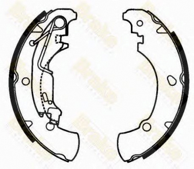BRAKE ENGINEERING sh2597 -  Комплект тормозных колодок
